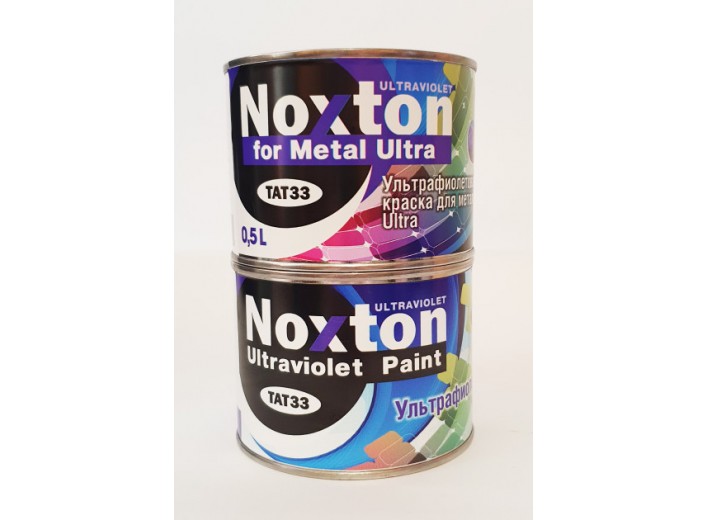 Флуоресцентная краска Noxton для металла Ultra Розовая с розовым свечением в УФ свете